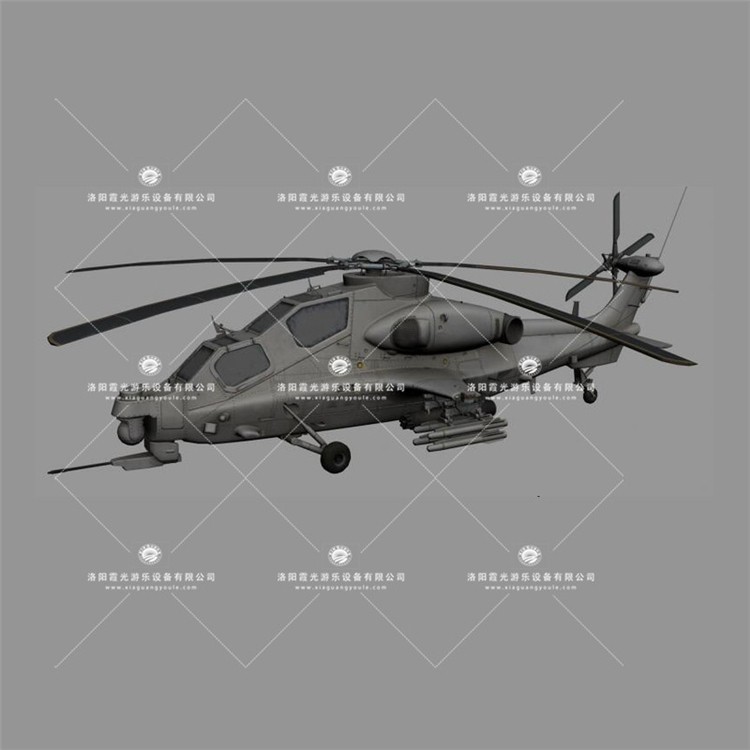 临夏县武装直升机3D模型